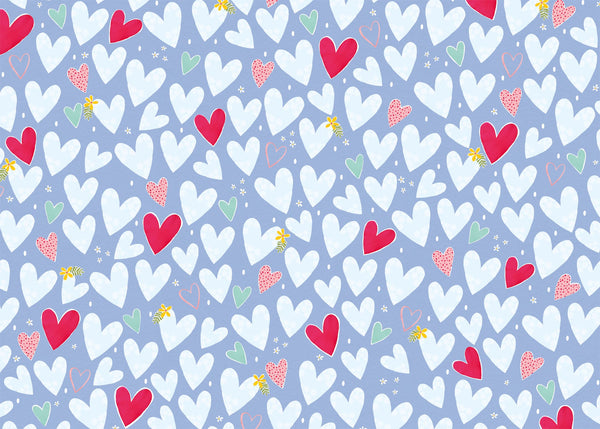 Wrapping Paper - GWP59 - Big Hearts Wrapping Paper - Big Hearts Wrapping Paper - Whistlefish