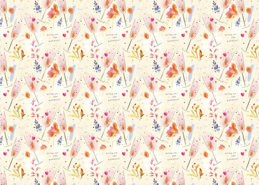 Wrapping Paper - GWP61 - Bubbles & Hearts Wrapping Paper - Bubbles & Hearts Wrapping Paper - Whistlefish