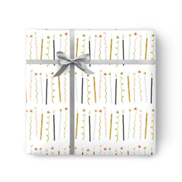 Wrapping Paper - GWP68 - Simple Candles Wrapping Paper - Simple Candles Wrapping Paper - Whistlefish