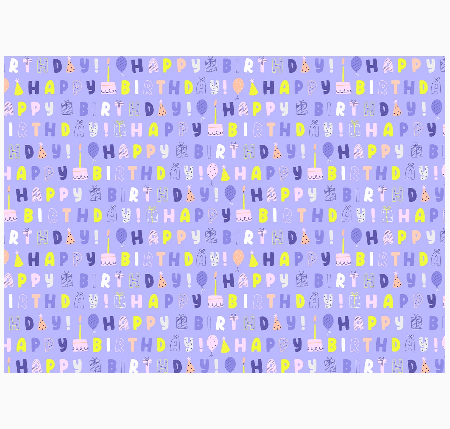 Wrapping Paper-GWP85 - Bright Birthday Wrapping Paper-Whistlefish