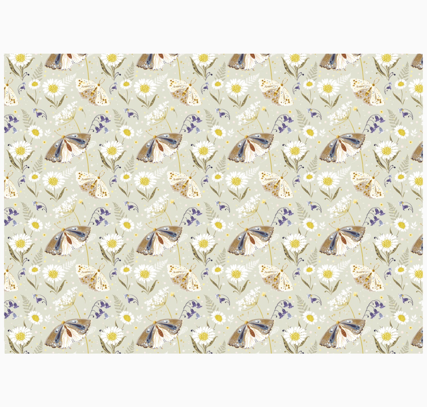 Wrapping Paper-GWP89 - Celtic Forest Moth Wrap-Whistlefish