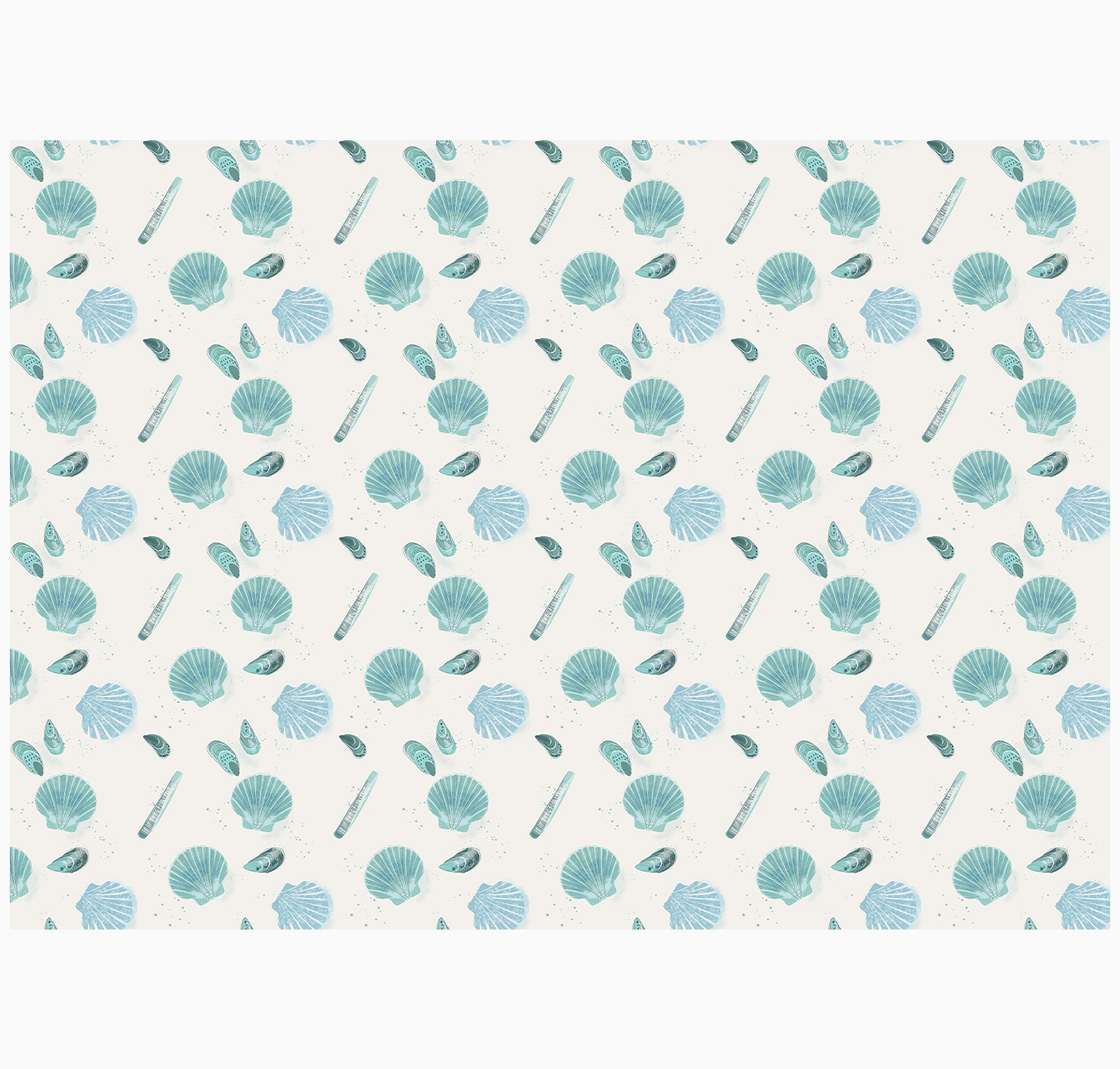 Wrapping Paper-GWP92 - Seagrass Shells Wrapping Paper-Whistlefish