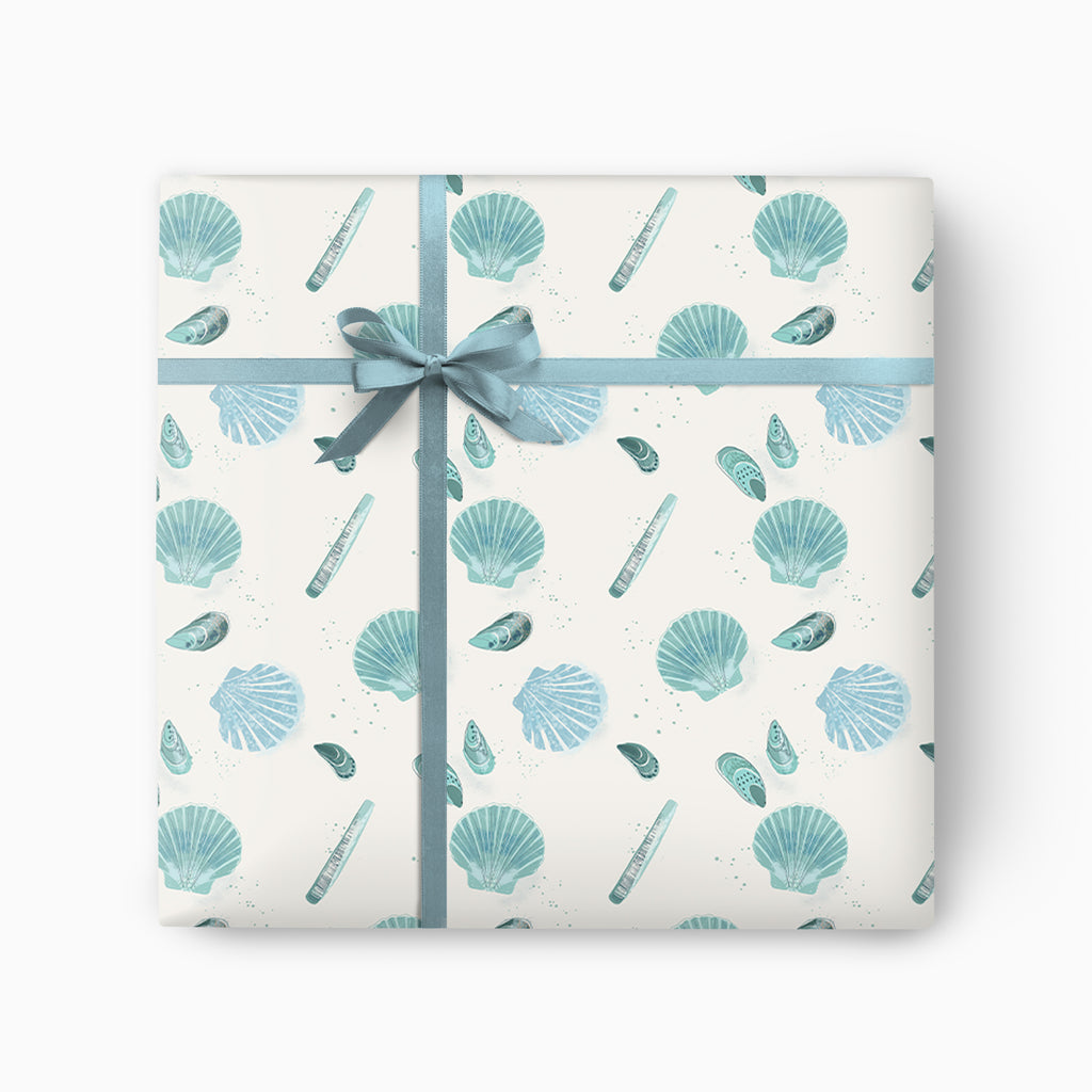 Wrapping Paper-GWP92 - Seagrass Shells Wrapping Paper-Whistlefish