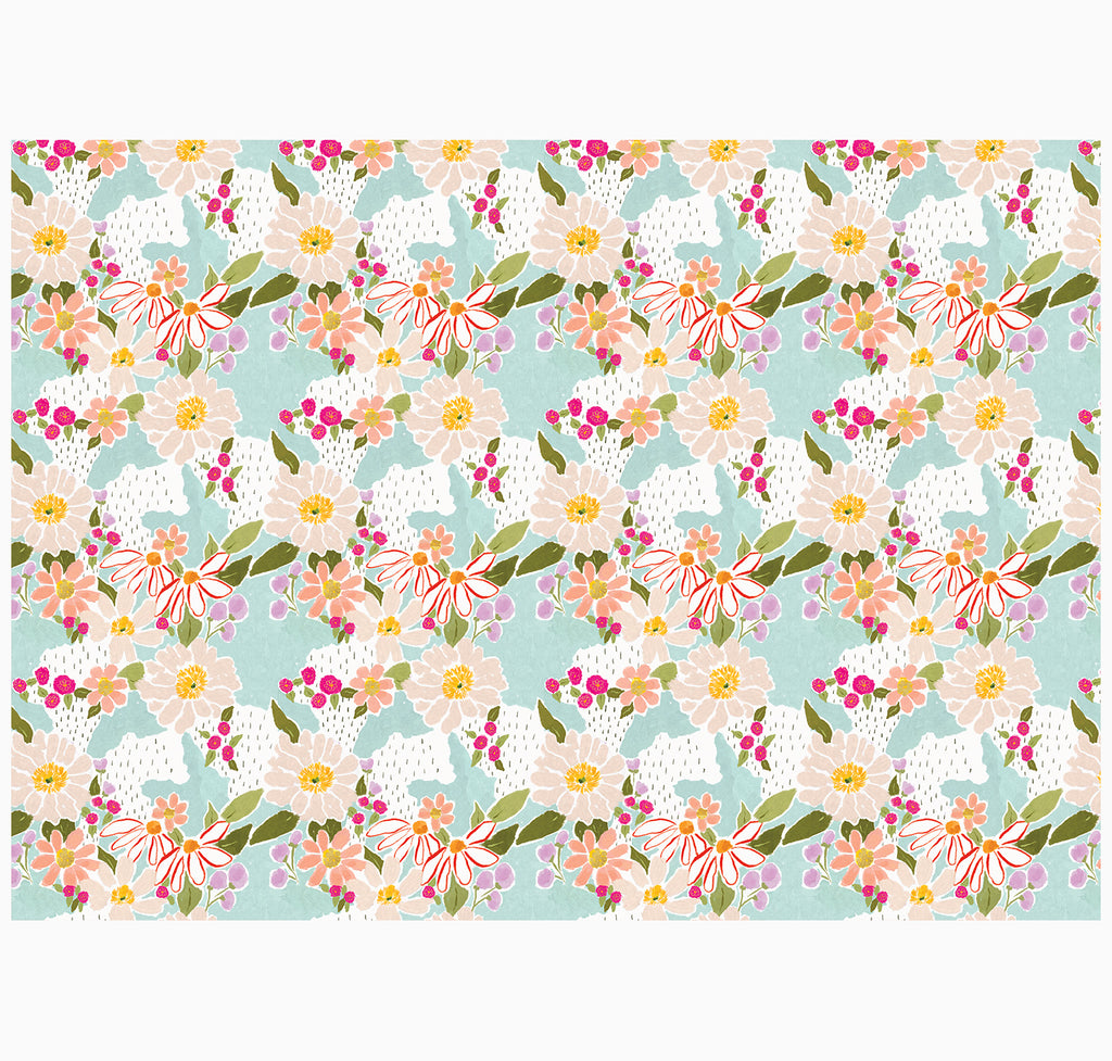 Wrapping Paper-GWP97 - Blossom Breeze Wrapping Paper-Whistlefish