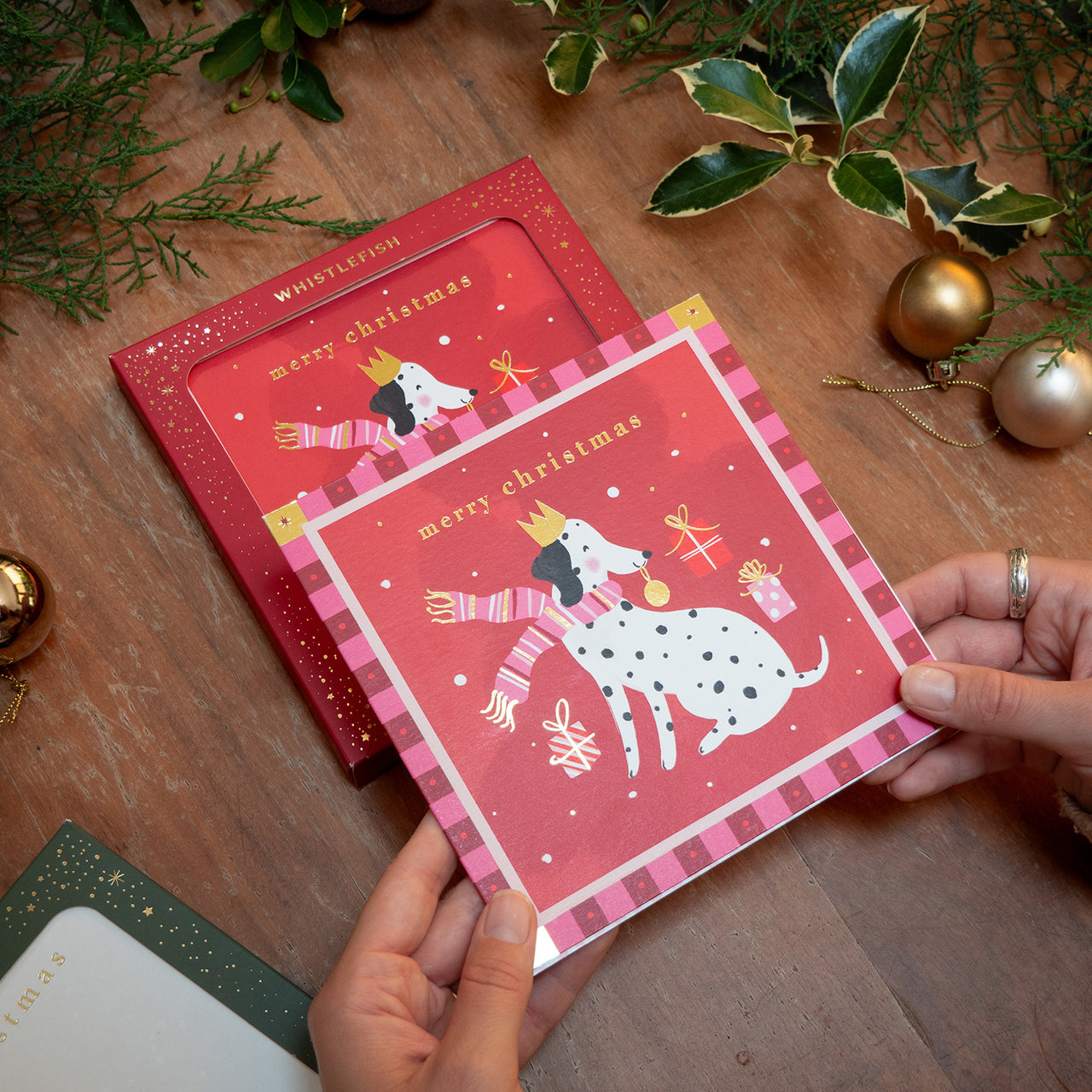Christmas Card Pack-XPK26-005 - Santa Paws Party Christmas Card Pack-Whistlefish