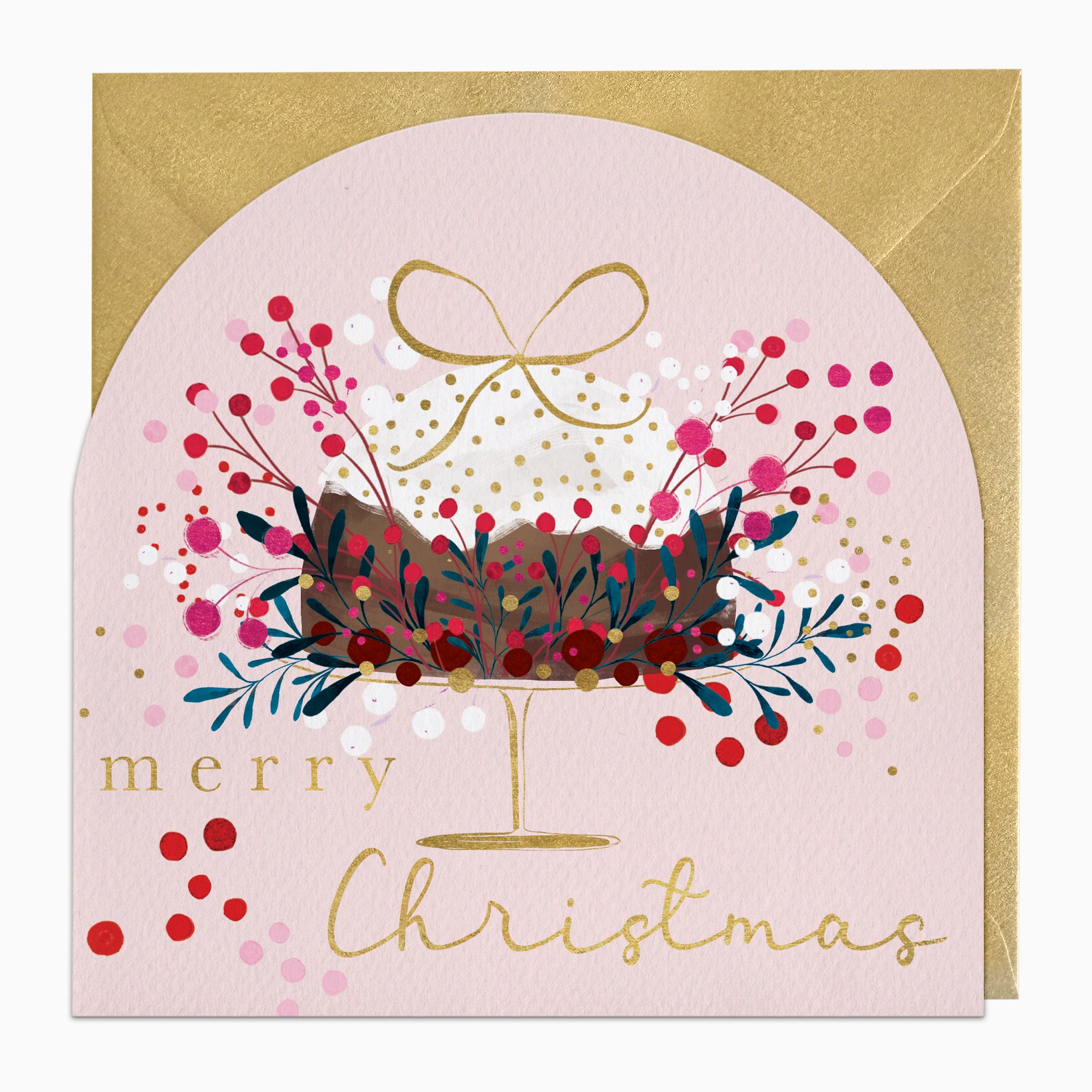 ZA020 - Bursting Berry Pudding Christmas Card