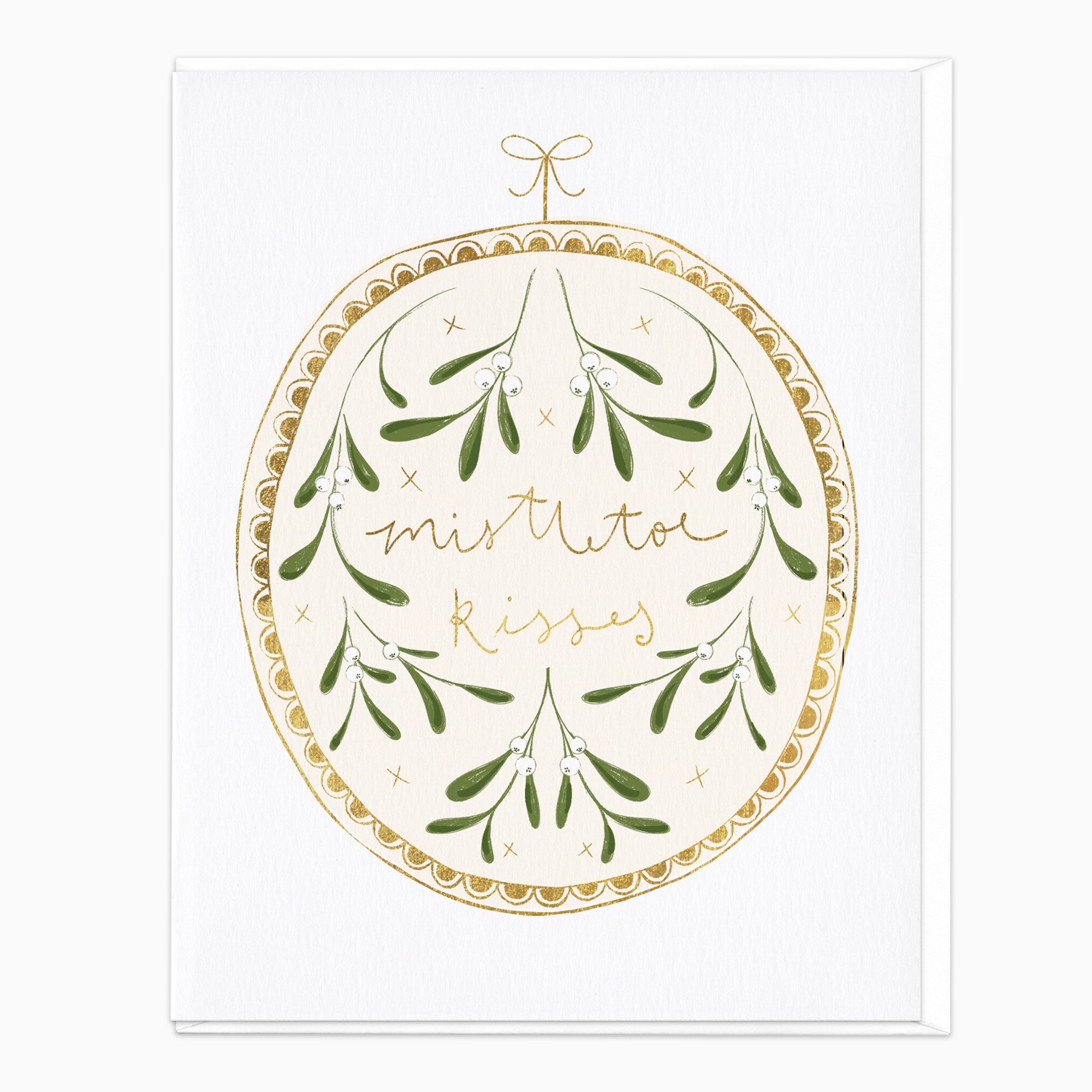 ZA043 - Mistletoe Kisses Christmas Card