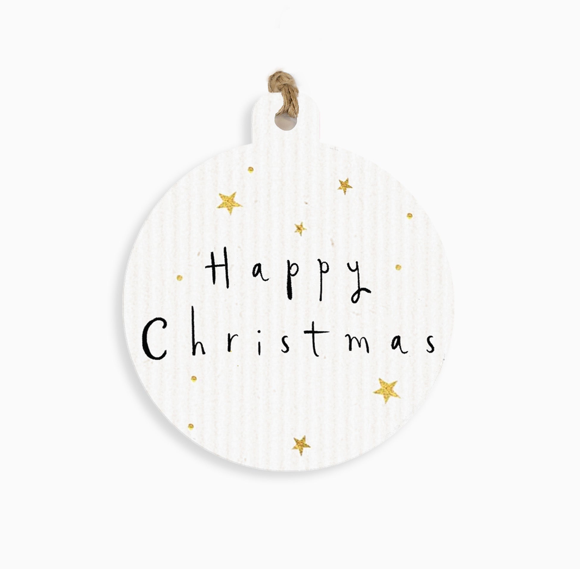 ZWT13 - Starry Happy Christmas Gift Tag (6 Pack)