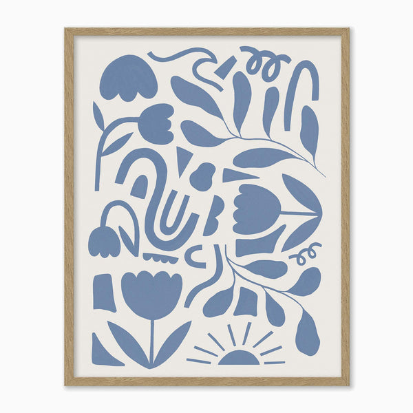 Abstract Blooms Framed Print - Whistlefish