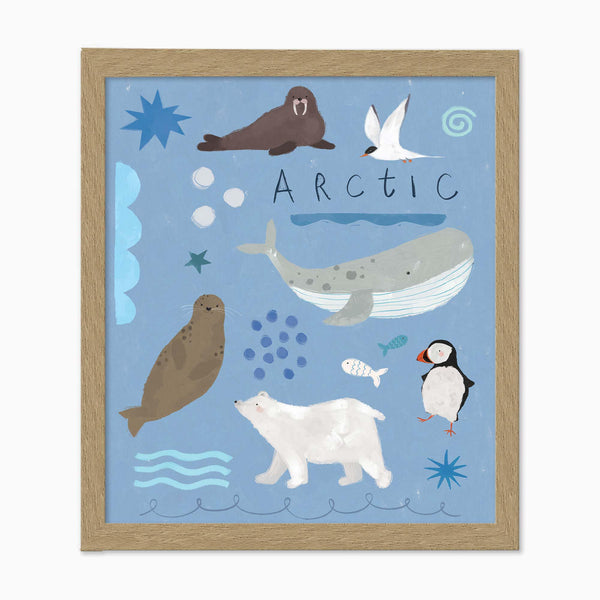 Arctic Explorers Small Framed Print - Whistlefish