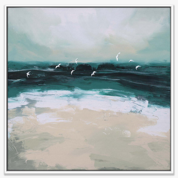 Atlantic Tide Large Framed Canvas - Whistlefish