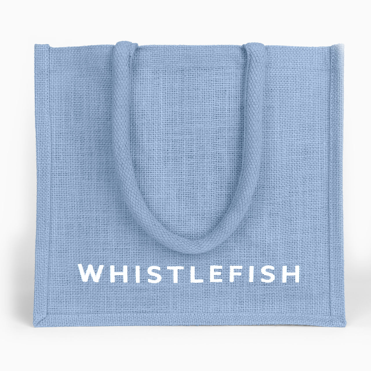 Large Jute Bag-JB224 - Baby Blue Large Jute Bag-Whistlefish