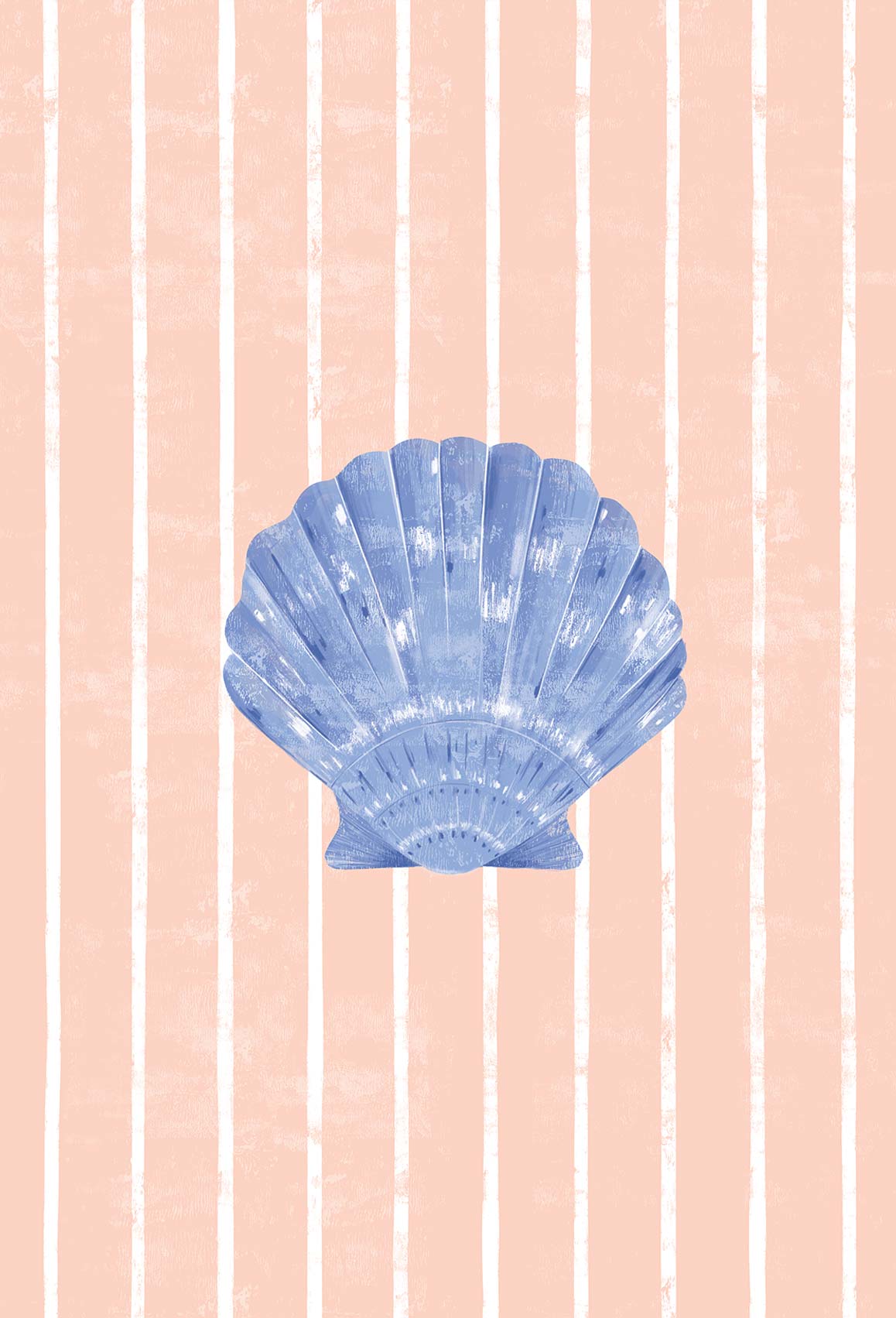 Framed Print-WF1139F - Beach House Shell Large Framed Print-Whistlefish