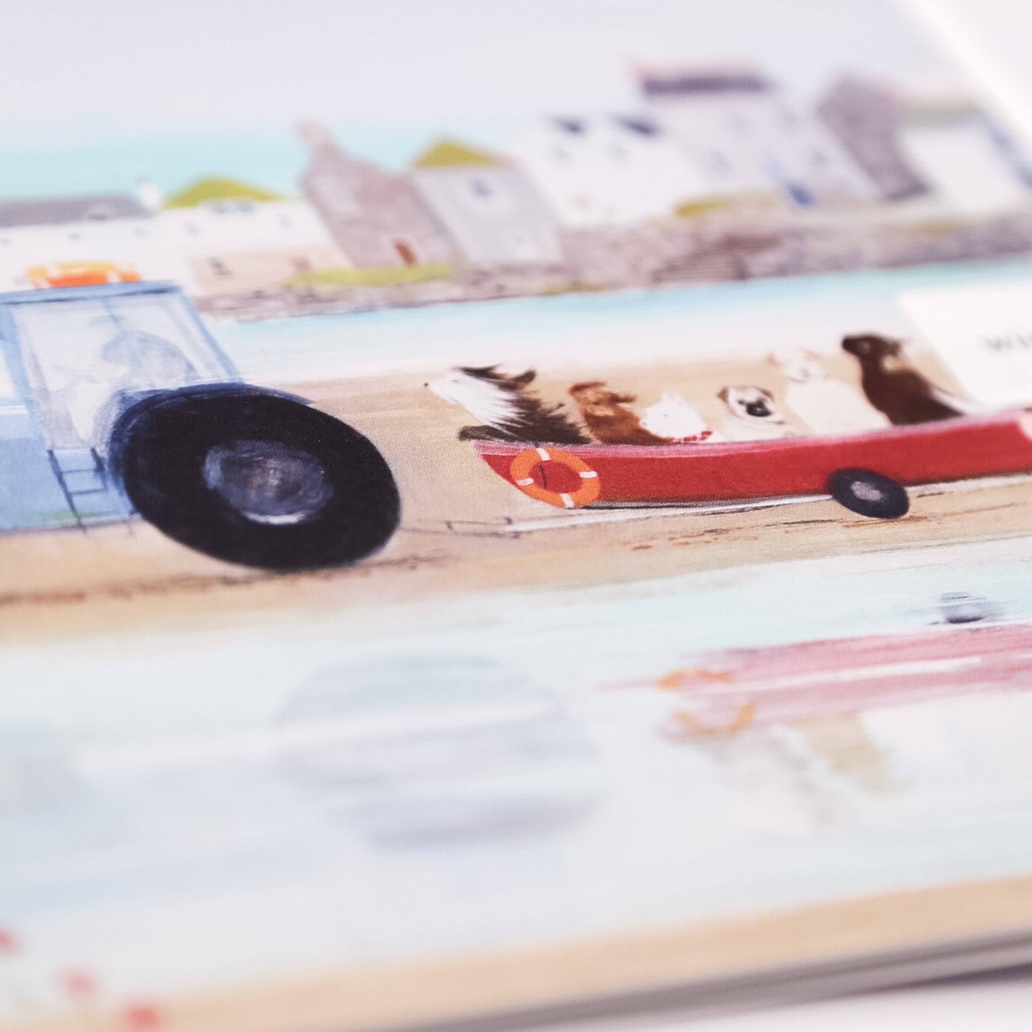 Greeting Card - F047 - Beach Trip Art Card - Beach Trip Art Card - Whistlefish