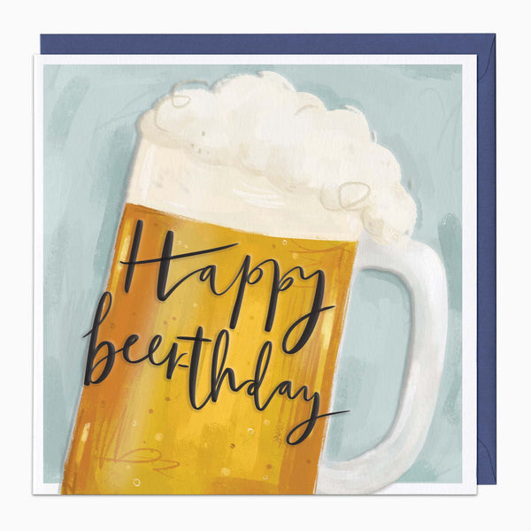 Greeting Card-H213 - Beer Birthday Card-Whistlefish