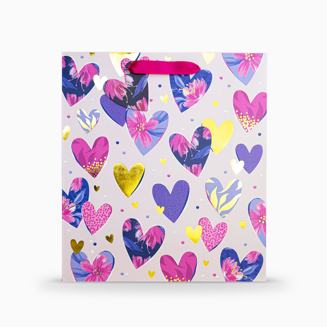Gift Bag-WGB03LB - Big Hearts Large Gift Bag-Whistlefish