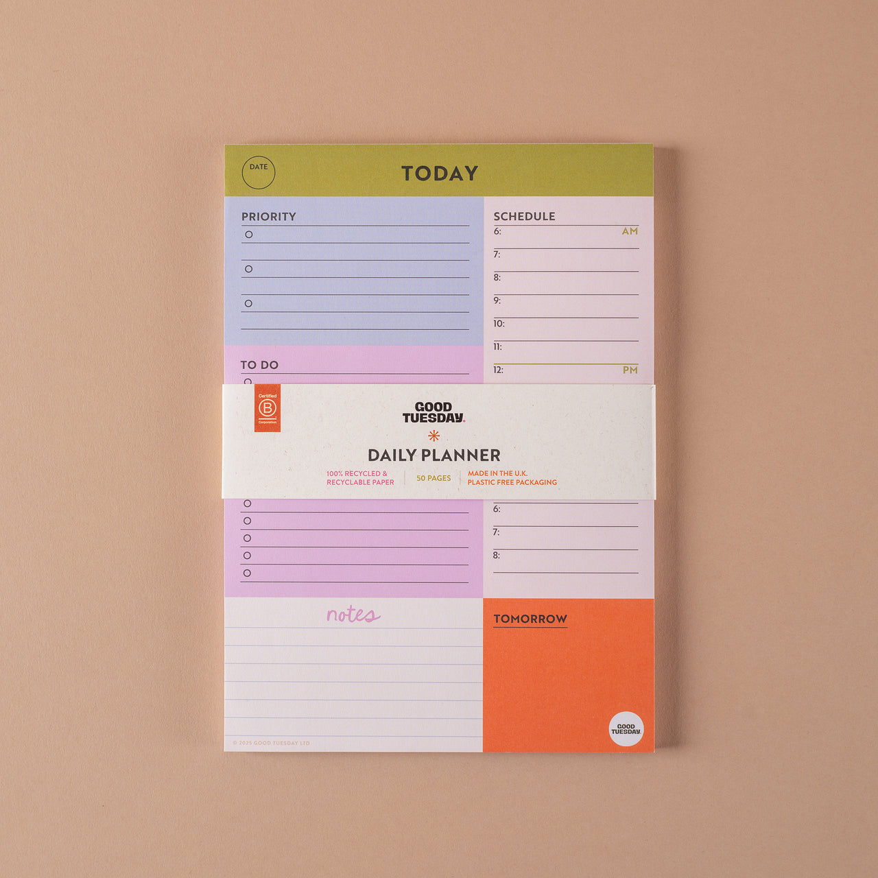 Daily Planner-TUE-PAD-DLY-BML-A5 - Block My Life Daily Planner-Whistlefish & Co