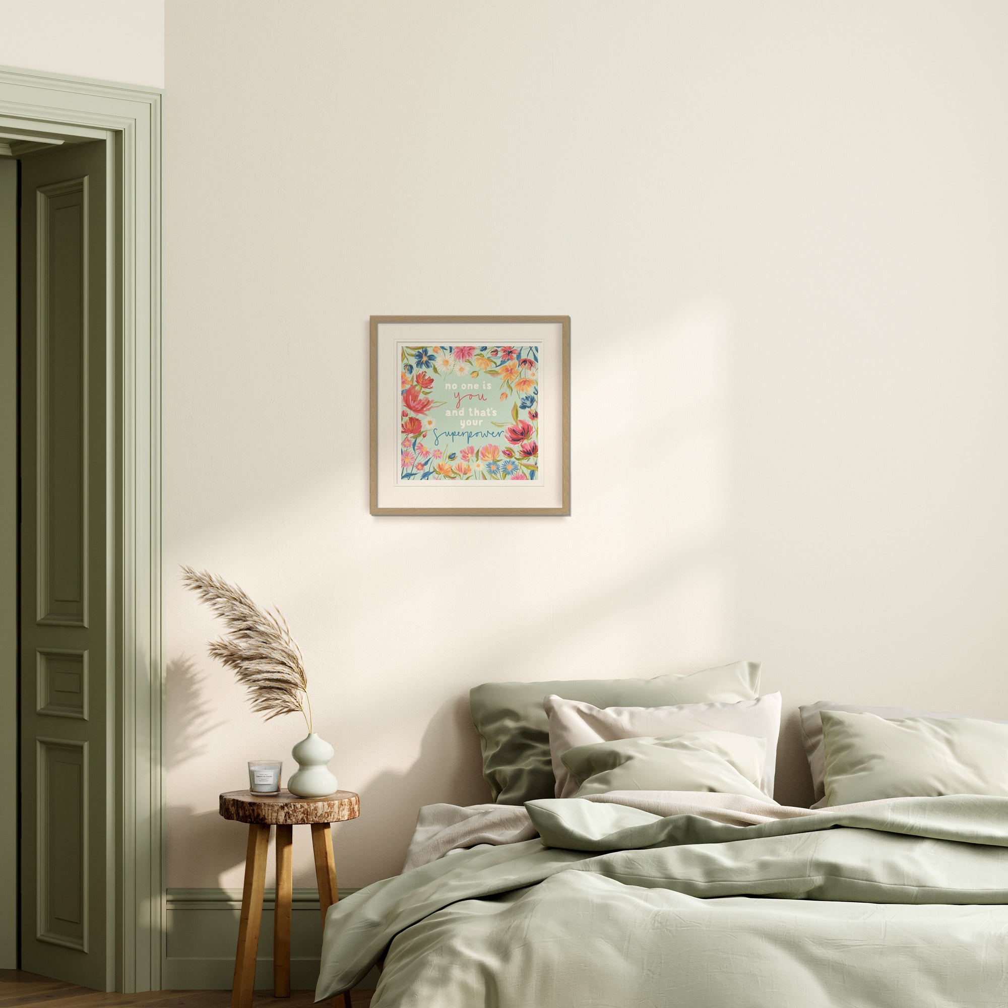 Framed Print-WF1192F - Bloom Bravely Framed Print-Whistlefish