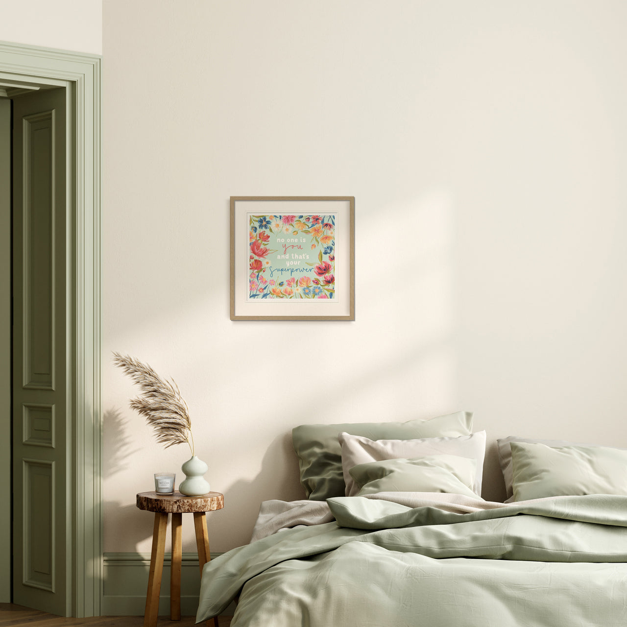 Framed Print-WF1192F - Bloom Bravely Framed Print-Whistlefish