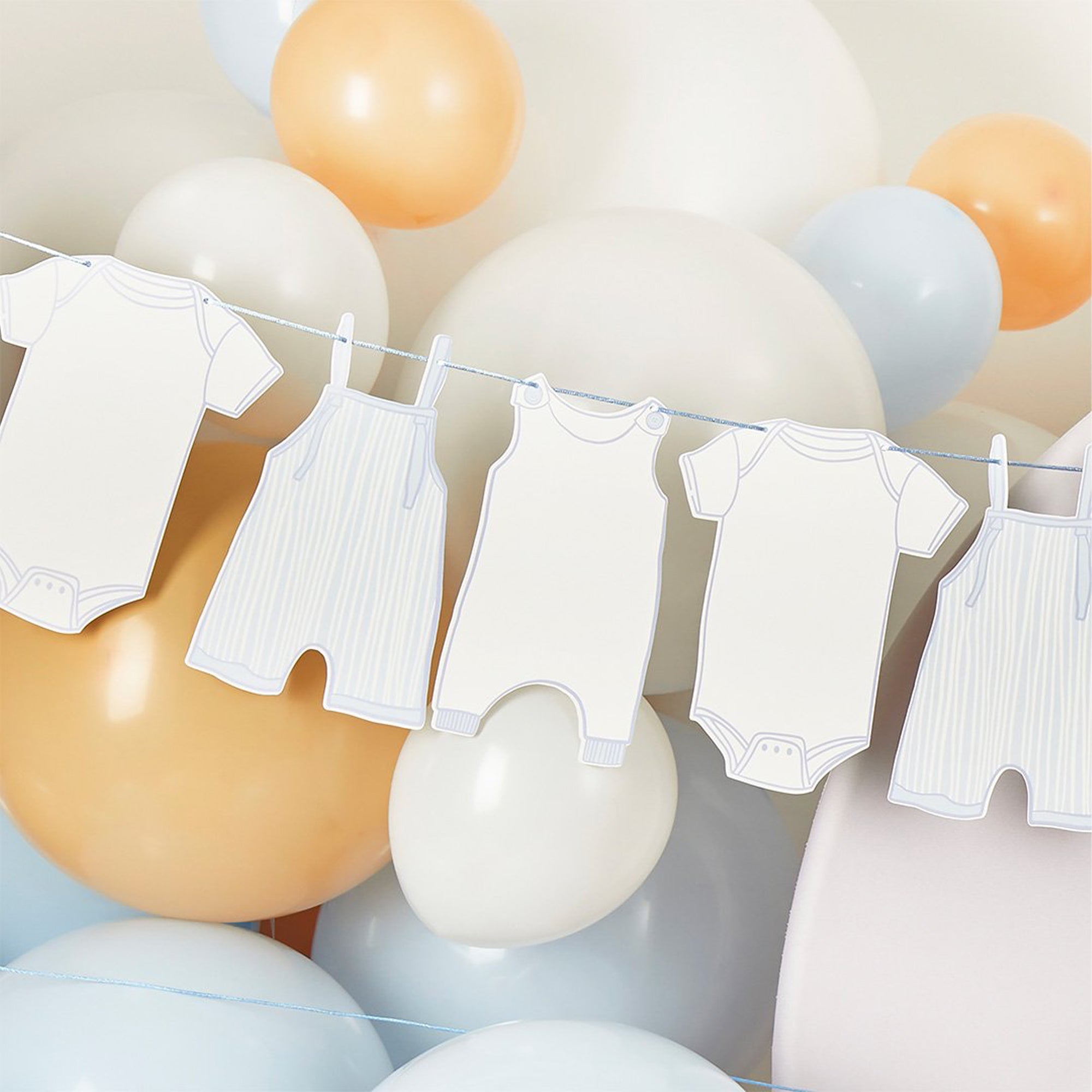 Garland-HBBS205 - Blue Babygrow Card Garland-Hootyballoo