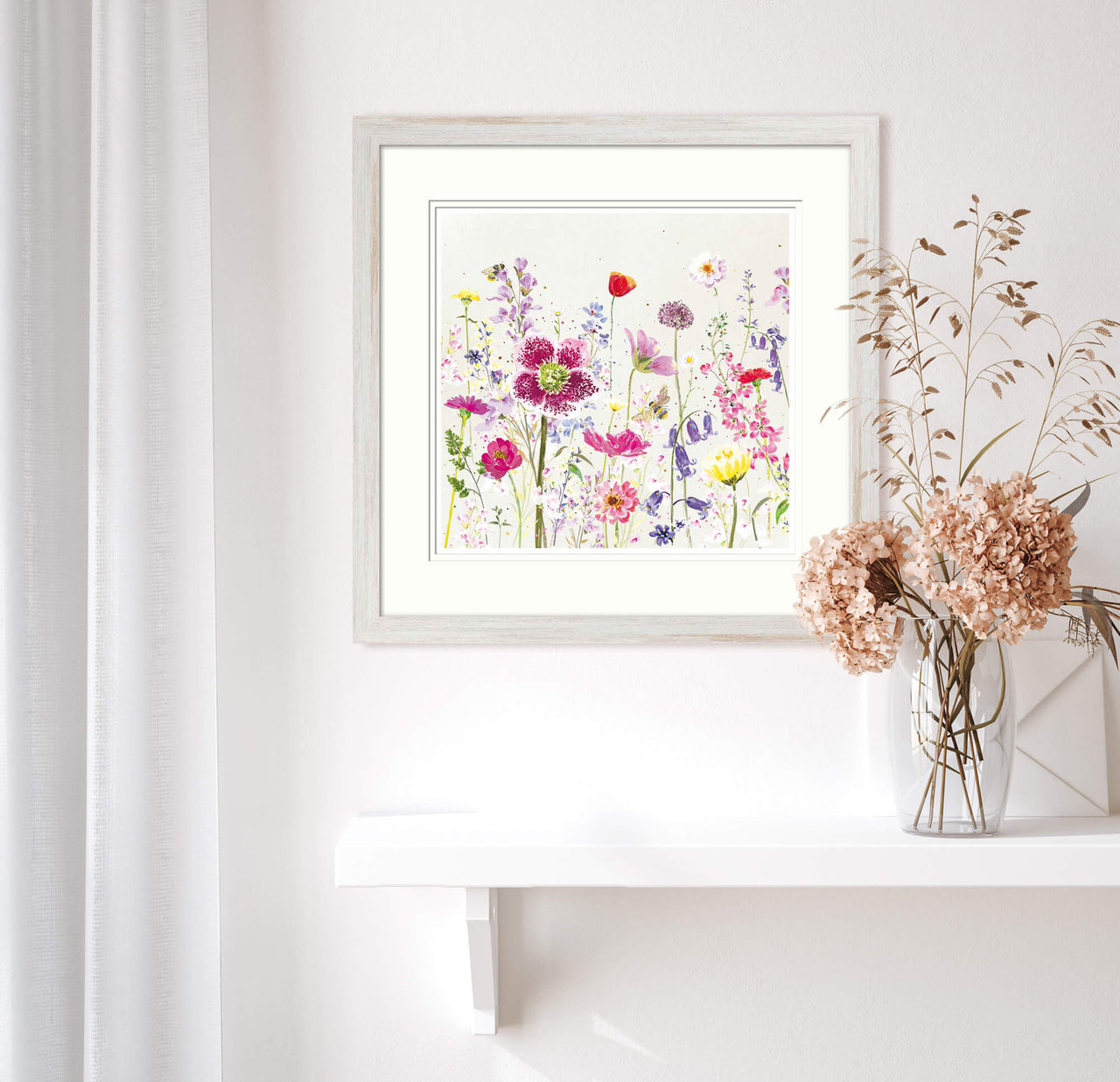 Framed Print-WF882F - Bluebells Small Framed Print-Whistlefish