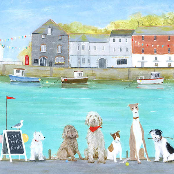 Boat Trip Medium Art Print - Whistlefish