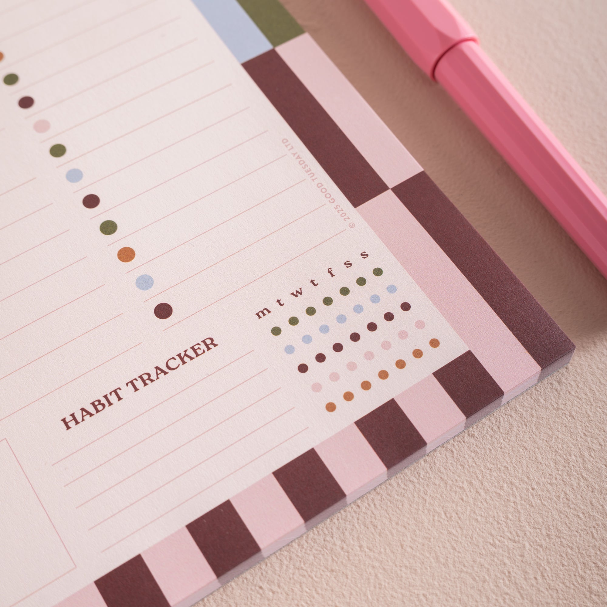 Weekly Planner-TUE-PAD-WKL-BHN-A4 - Boho Nouveau Weekly Planner-Whistlefish & Co