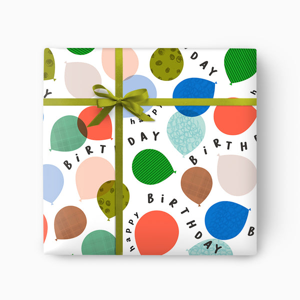 Bouncing Balloons Wrapping Paper - Whistlefish