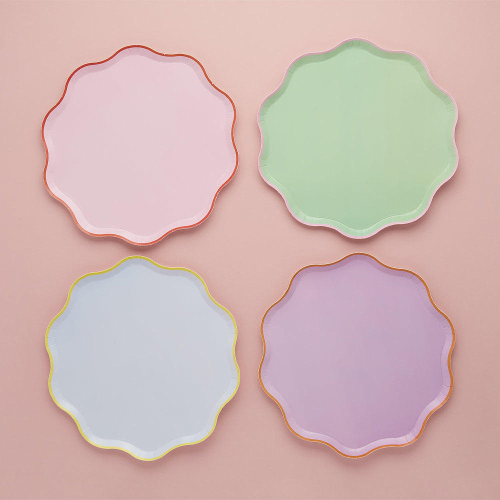 Paper Plates-HBBB205 - Bright Banquet Paper Plates-Hootyballoo