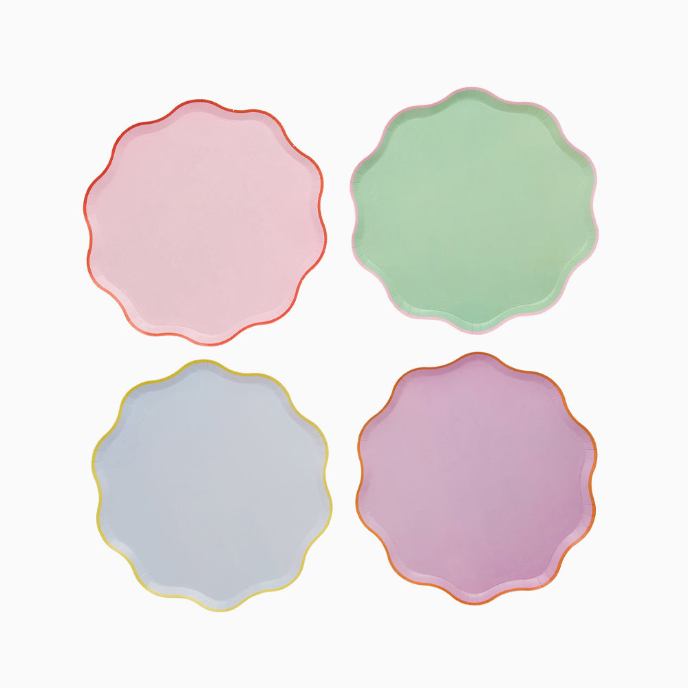 Paper Plates-HBBB205 - Bright Banquet Paper Plates-Hootyballoo