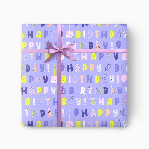 Bright Birthday Wrapping Paper - Whistlefish