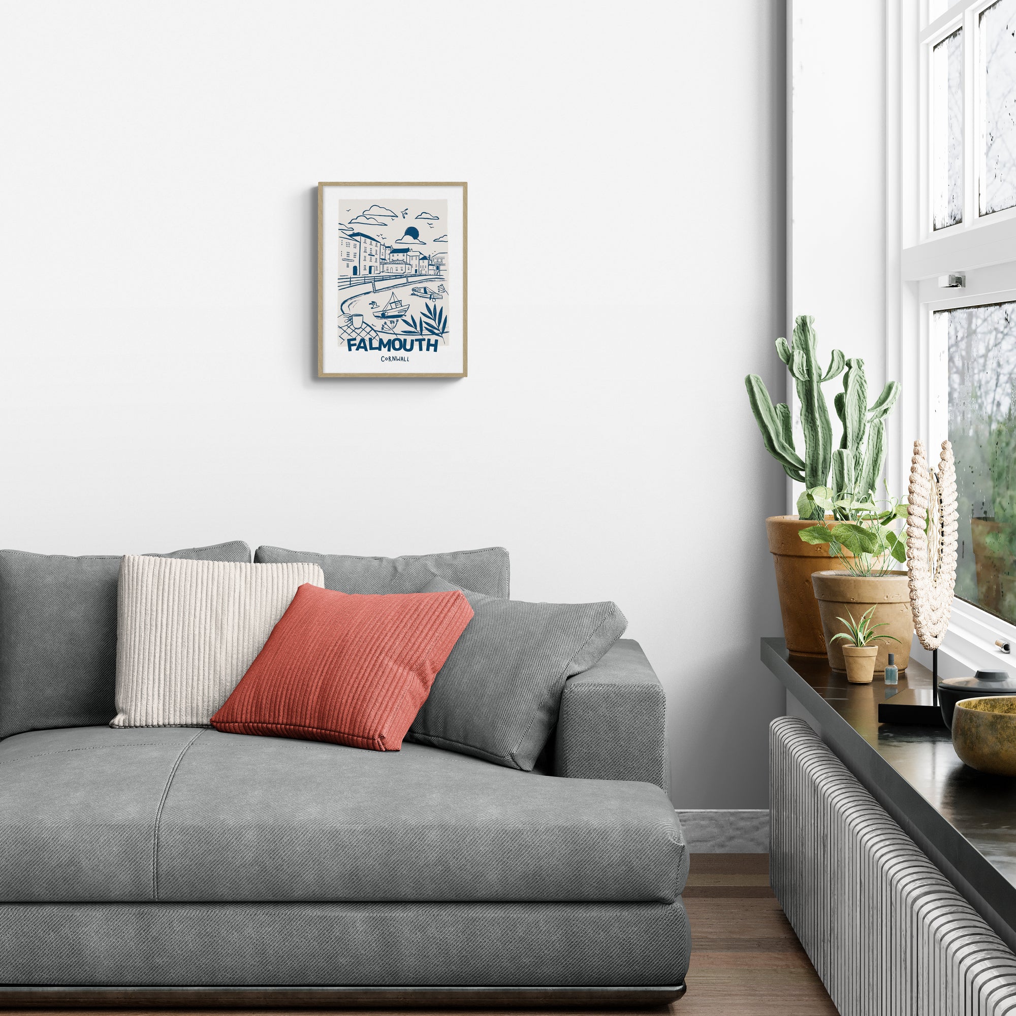 Falmouth Small Framed Print - Whistlefish