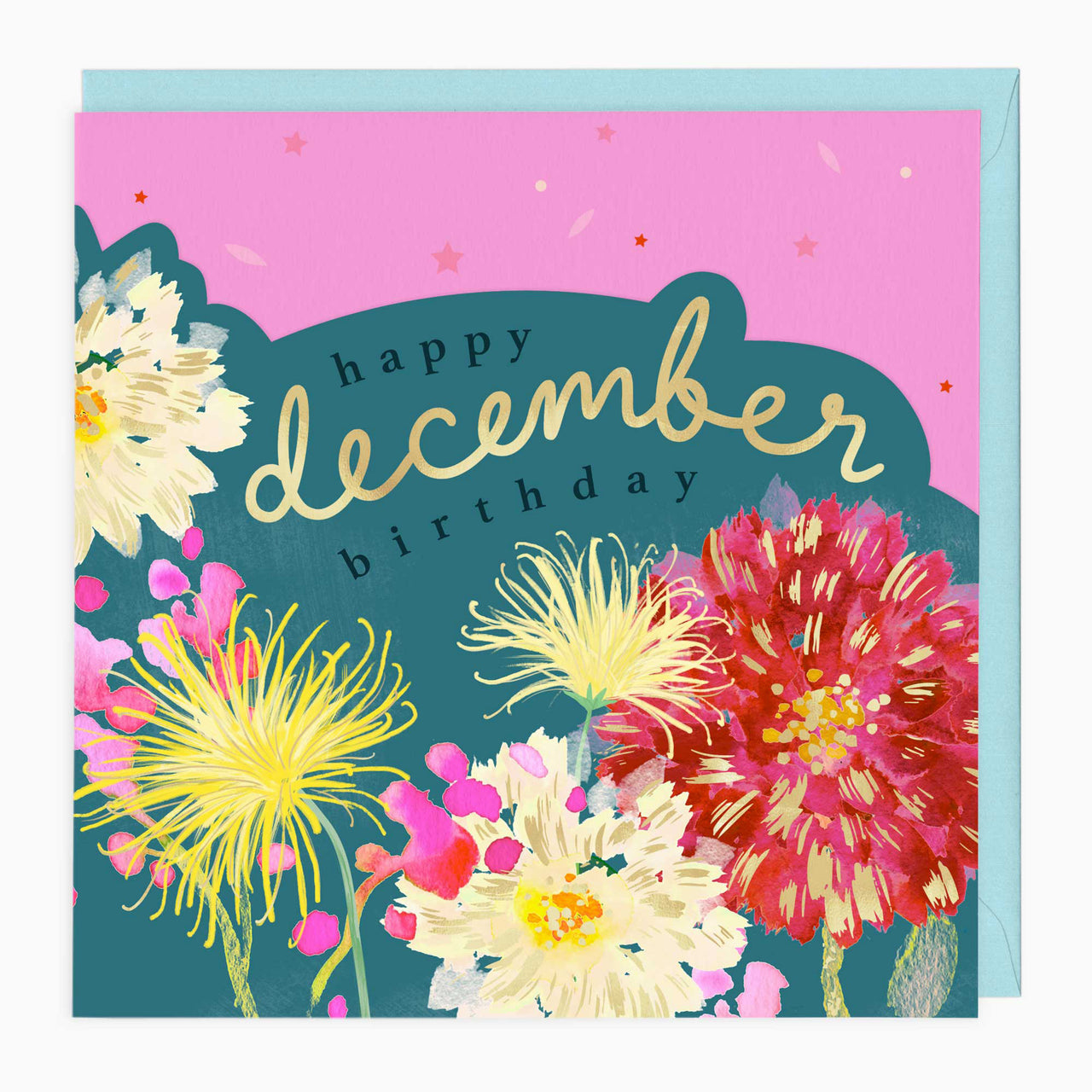 Luxury Card-LN156 - Bright Summer December Birthday Card-Whistlefish
