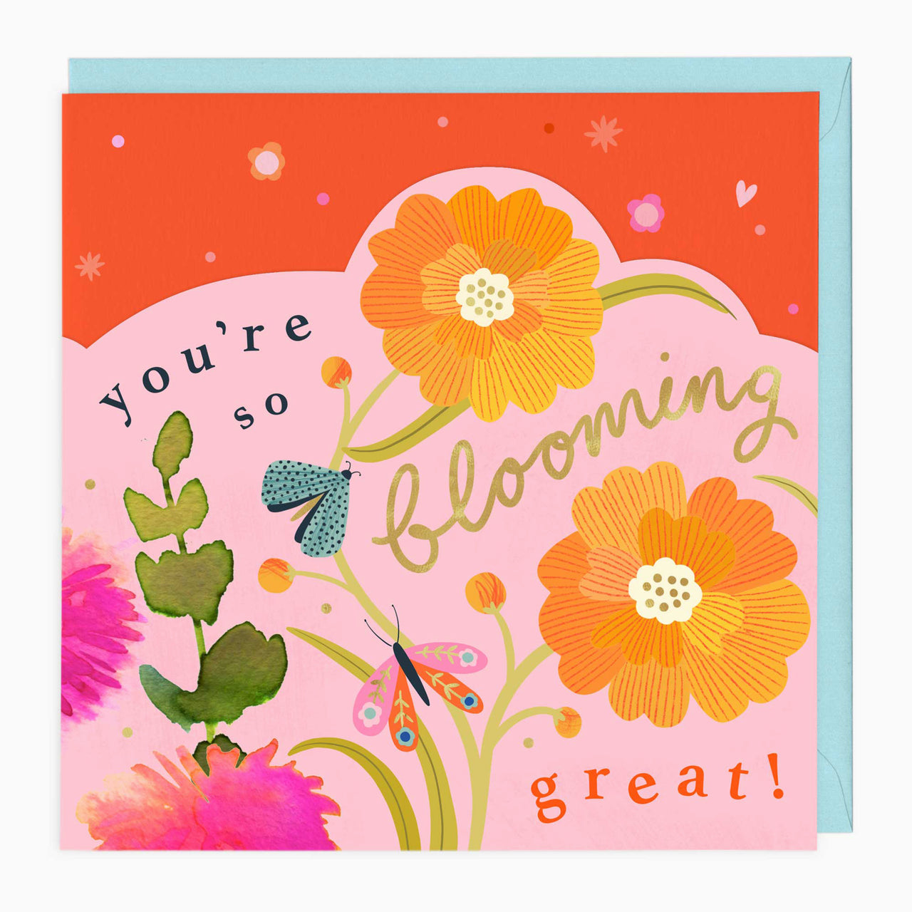 Luxury Card-LN161 - Bright Summer Floral Blooming Great Card-Whistlefish