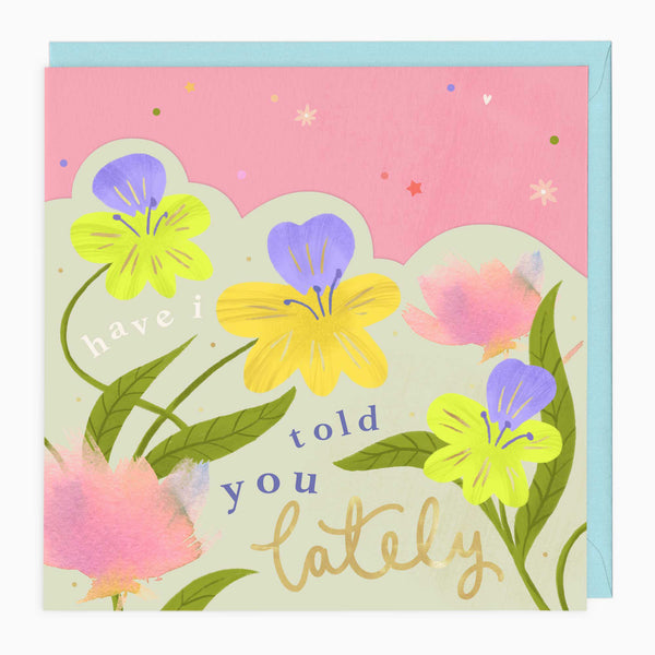 Luxury Card-LN157 - Bright Summer Floral Card-Whistlefish
