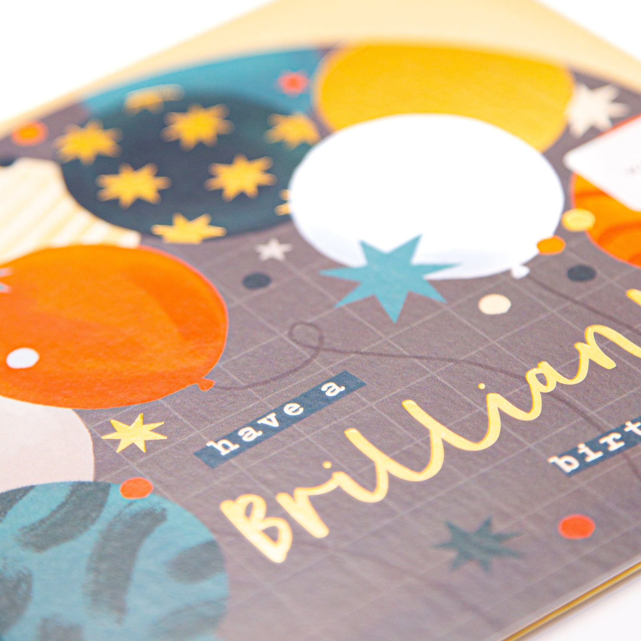 Greeting Card - F323 - Brilliant Balloons Birthday Arch Card - Brilliant Balloons Birthday Arch Card - Whistlefish
