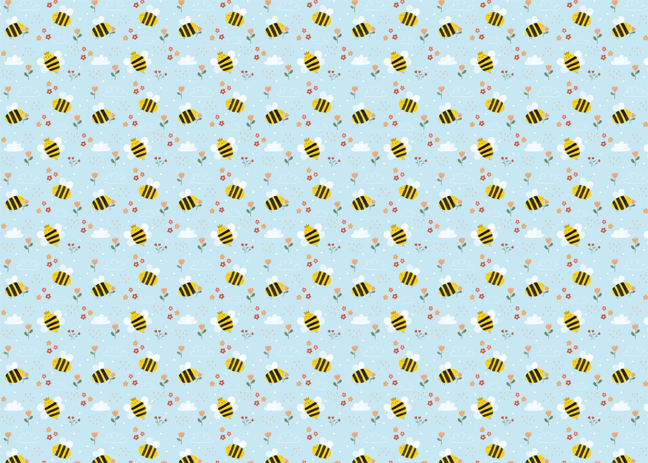 Wrapping Paper - GWP50 - Bubble Bee Wrapping Paper - Bubble Bee Wrapping Paper - Whistlefish