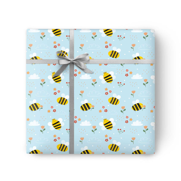 Bubble Bee Wrapping Paper - Whistlefish