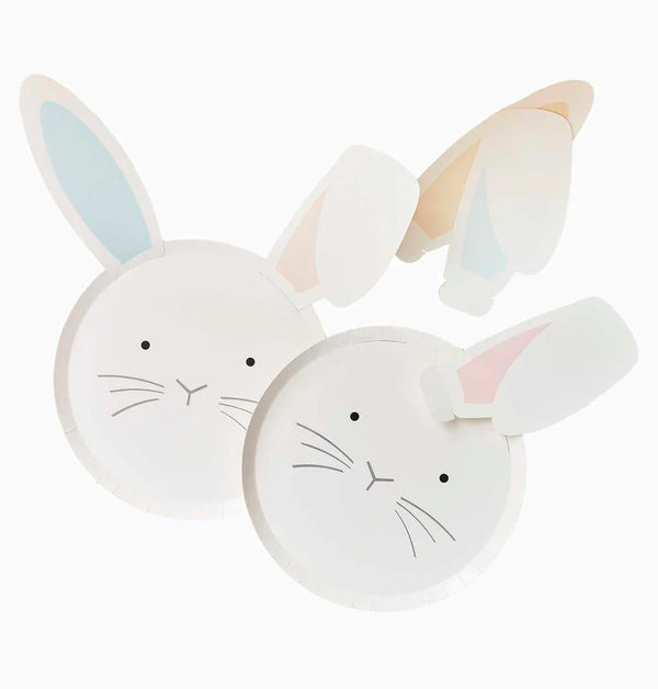 Paper Plates-EGG-239 - Bunny Plates & Interchangeable Ears-Ginger Ray