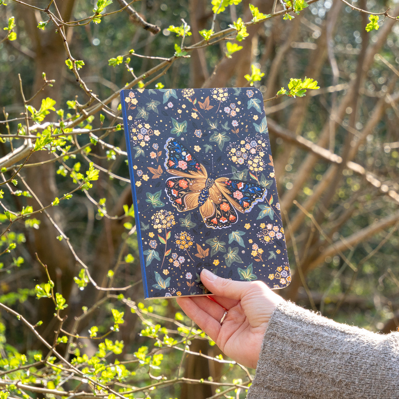 Notebook-WNB52 - Butterfly & Ivy Notebook-Whistlefish