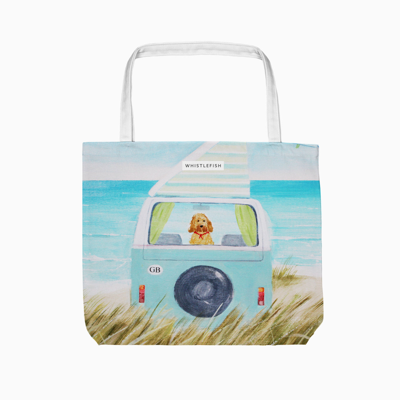 Tote Bag-HC11TB - Hannah Cole Camping On The Dunes Tote Bag-Hannah Cole