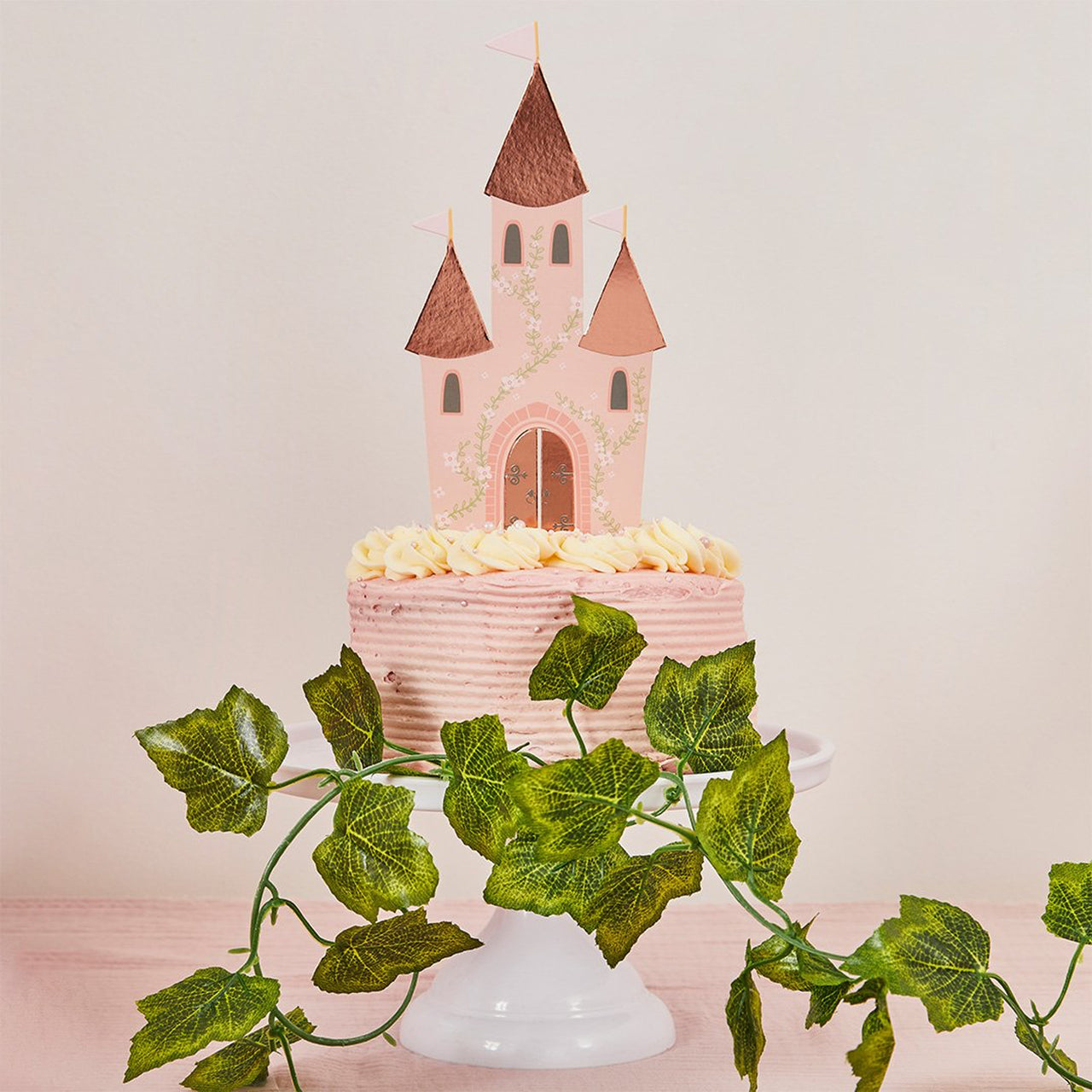 Cake Topper-HBLP105 - Castle Card Cake Topper-Hootyballoo