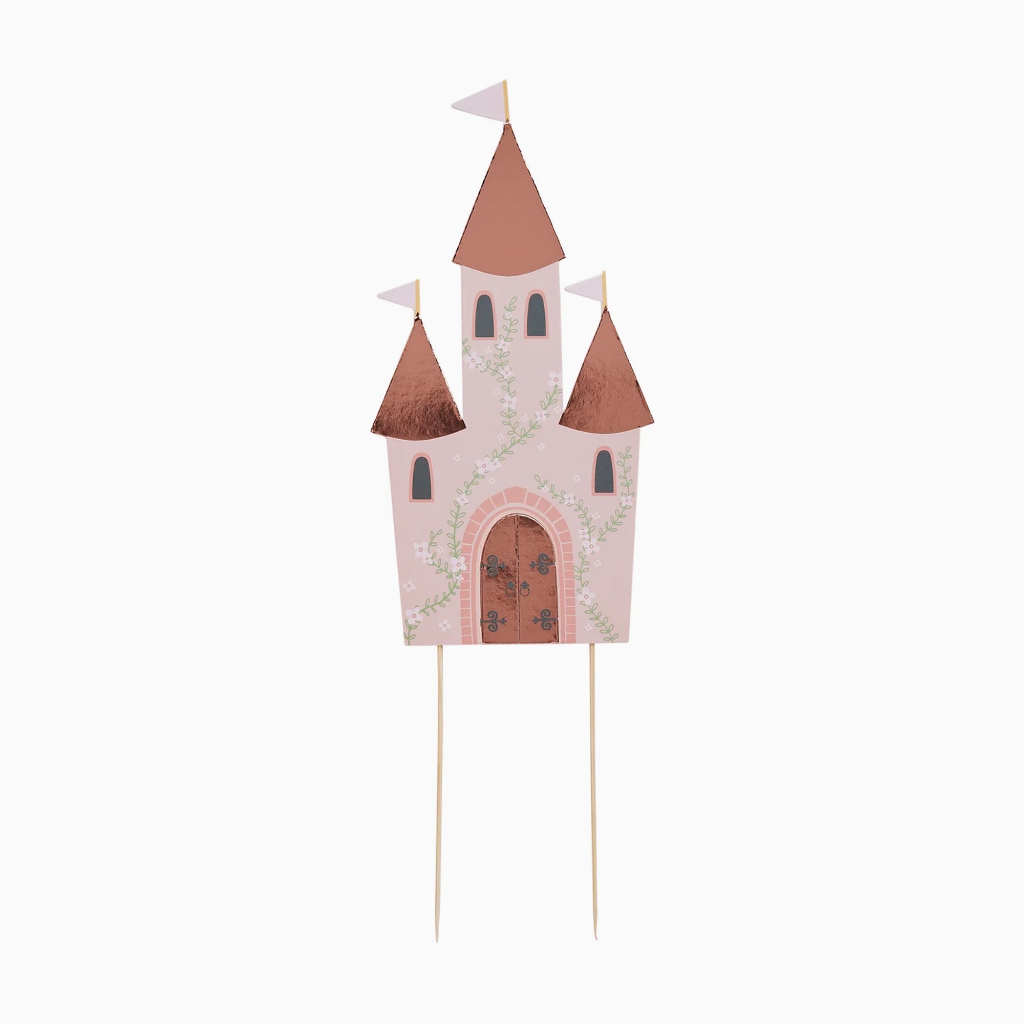 Cake Topper-HBLP105 - Castle Card Cake Topper-Hootyballoo