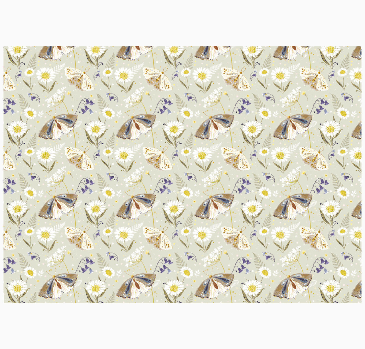 Wrapping Paper-GWP89 - Celtic Forest Moth Wrap-Whistlefish