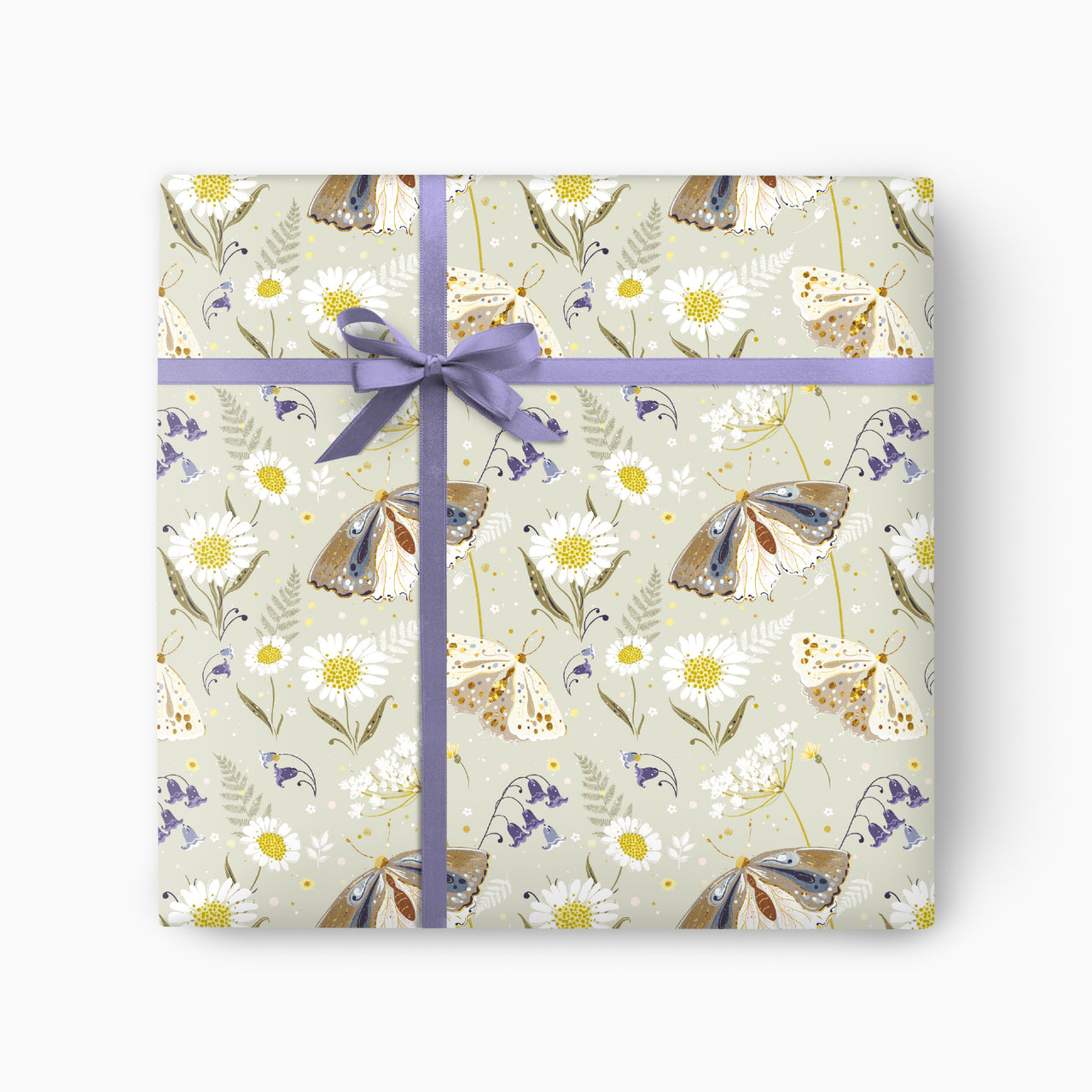 Wrapping Paper-GWP89 - Celtic Forest Moth Wrap-Whistlefish