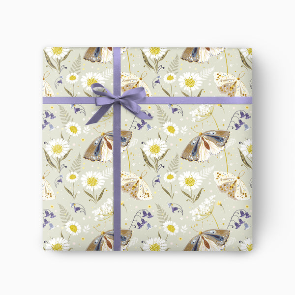 Celtic Forest Moth Wrapping Paper - Whistlefish