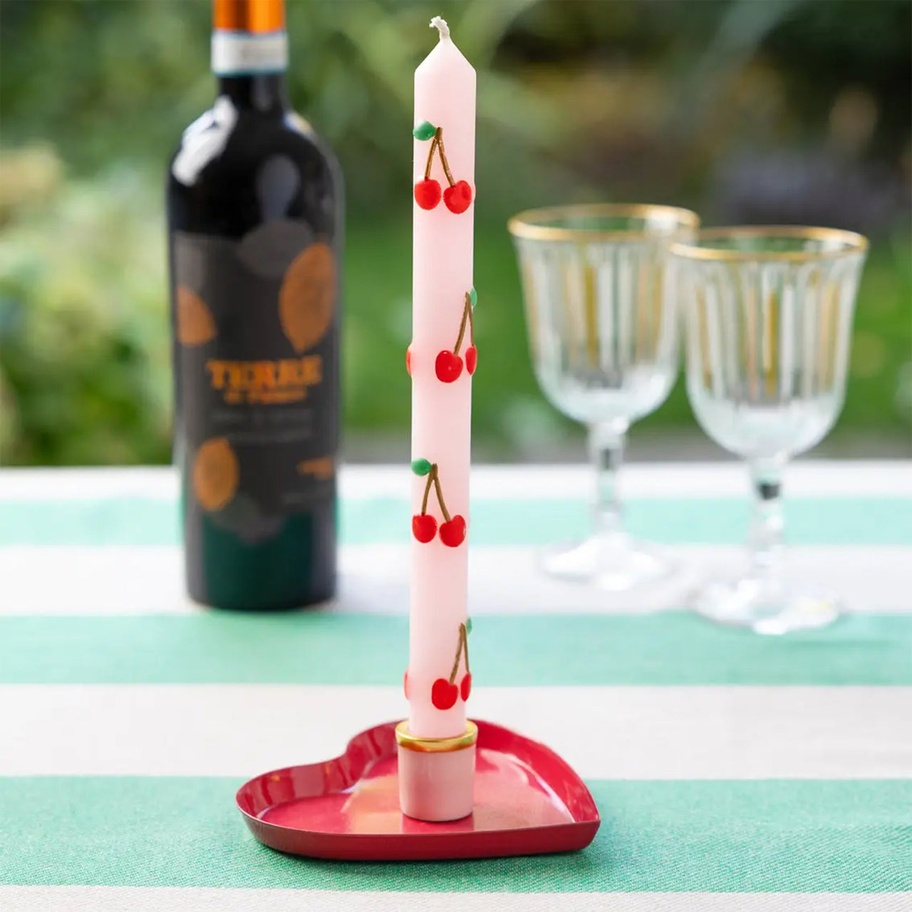 Candle Set-CNDL-CHER - Cherry Dinner Candles 2 Pack-Talking Tables