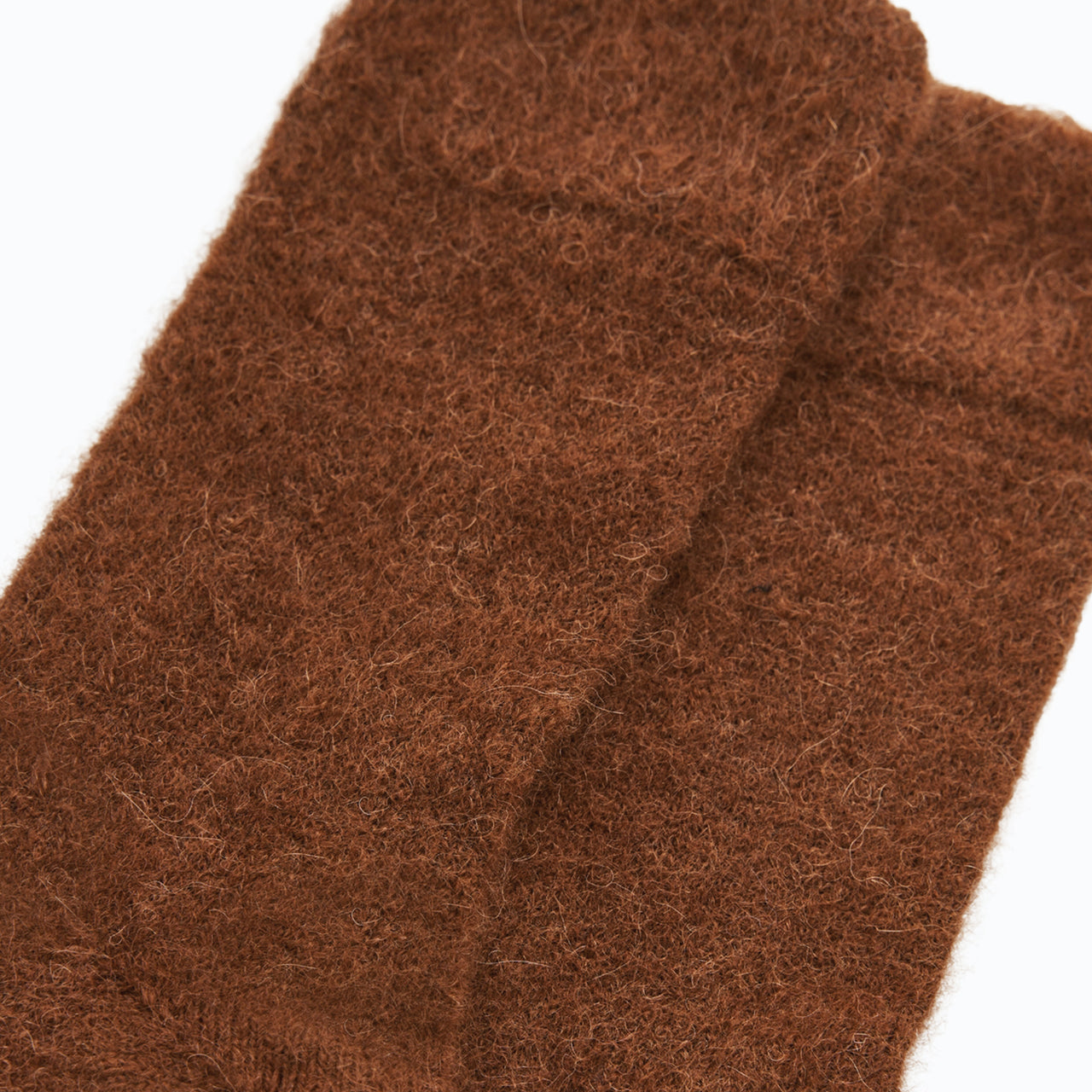 Socks-USALEVBRNS - Chestnut Brown Ultra Soft Alpaca Sock-Pairs Socks