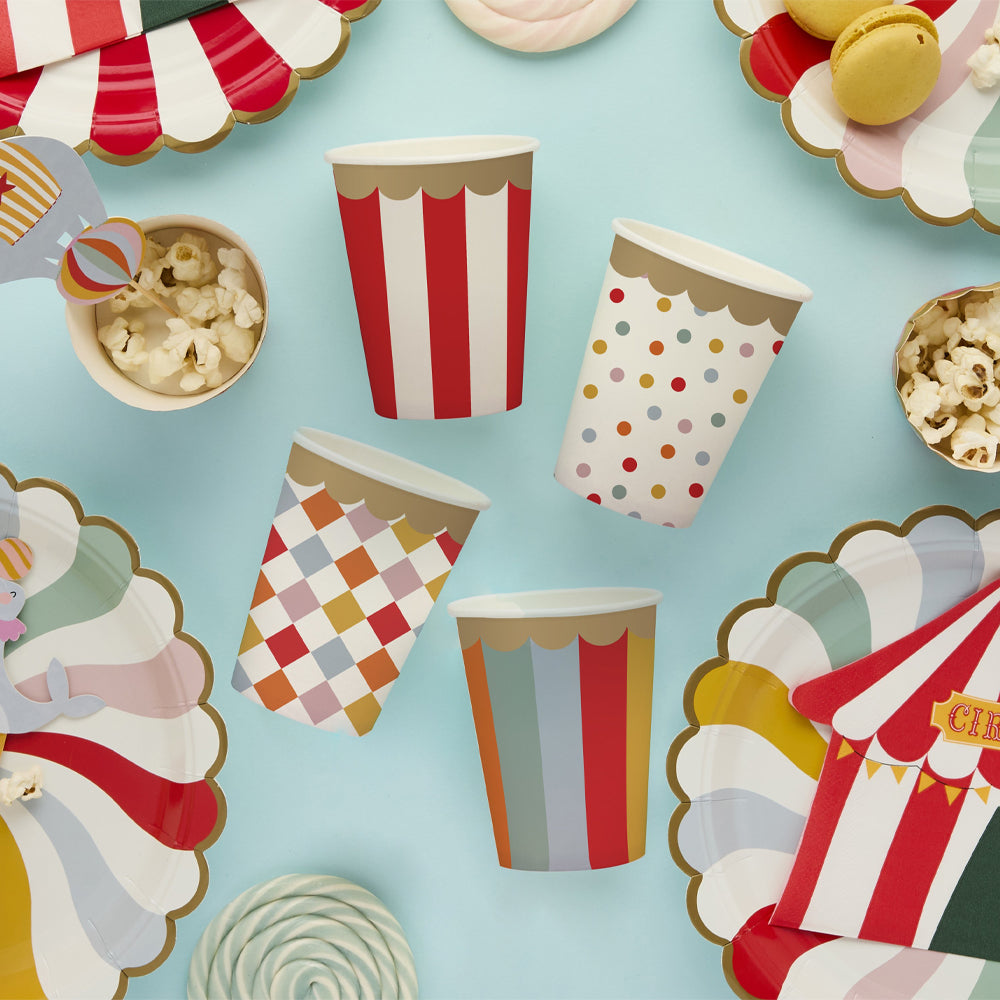 Paper Cups-HBCP111 - Circus Paper Cups-Hootyballoo