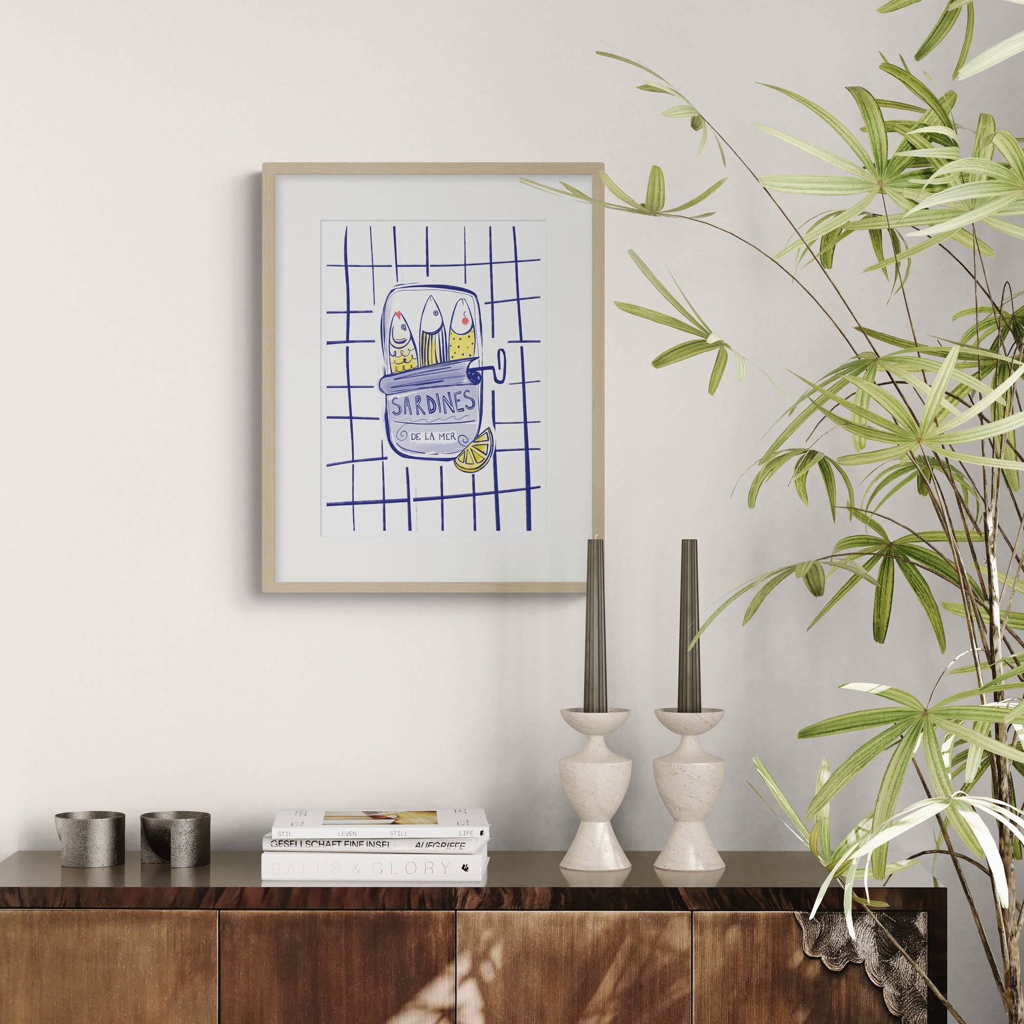 Sardines De La Mer Framed Print - Whistlefish